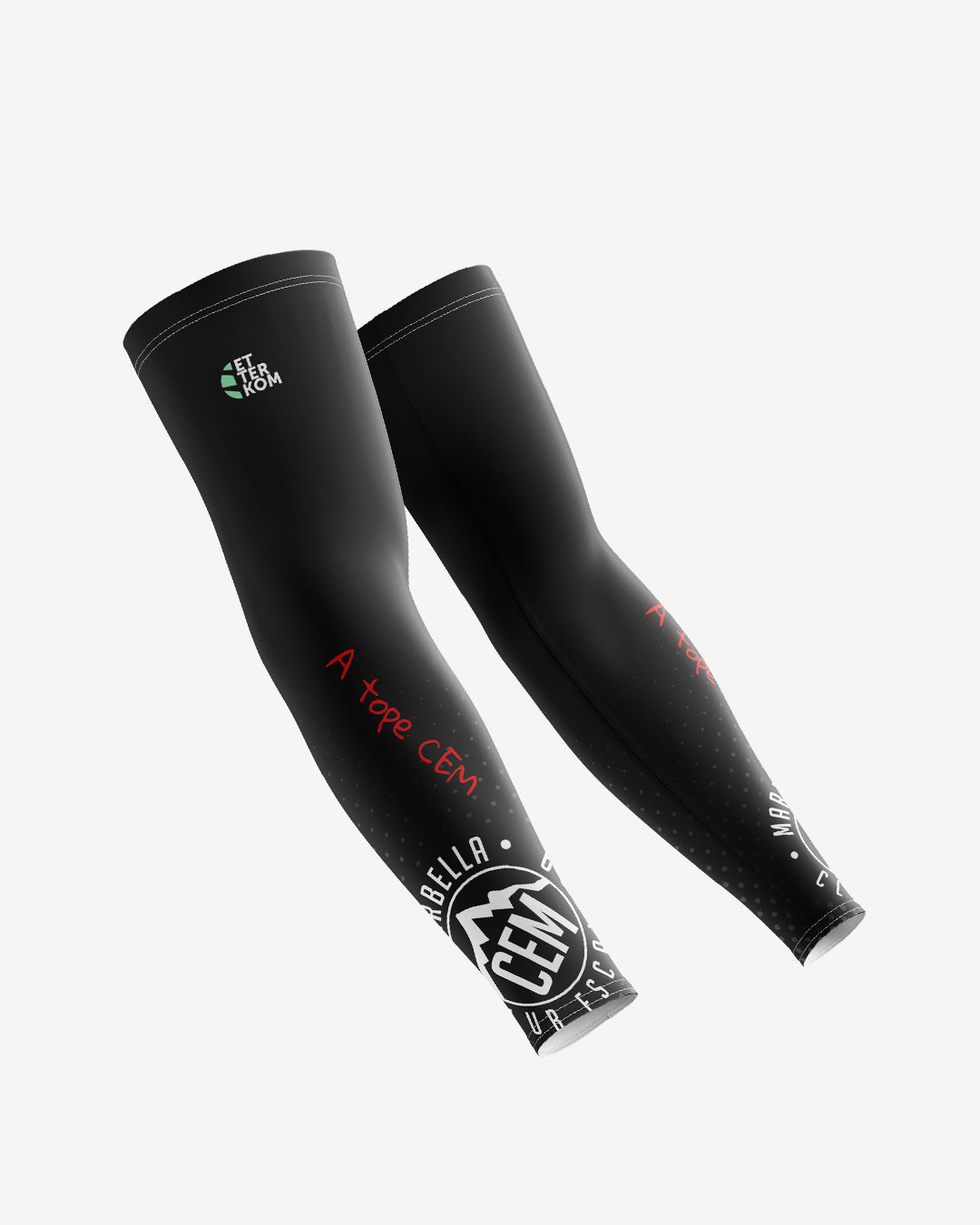 Manguitos lycra CEM - Logo Negro
