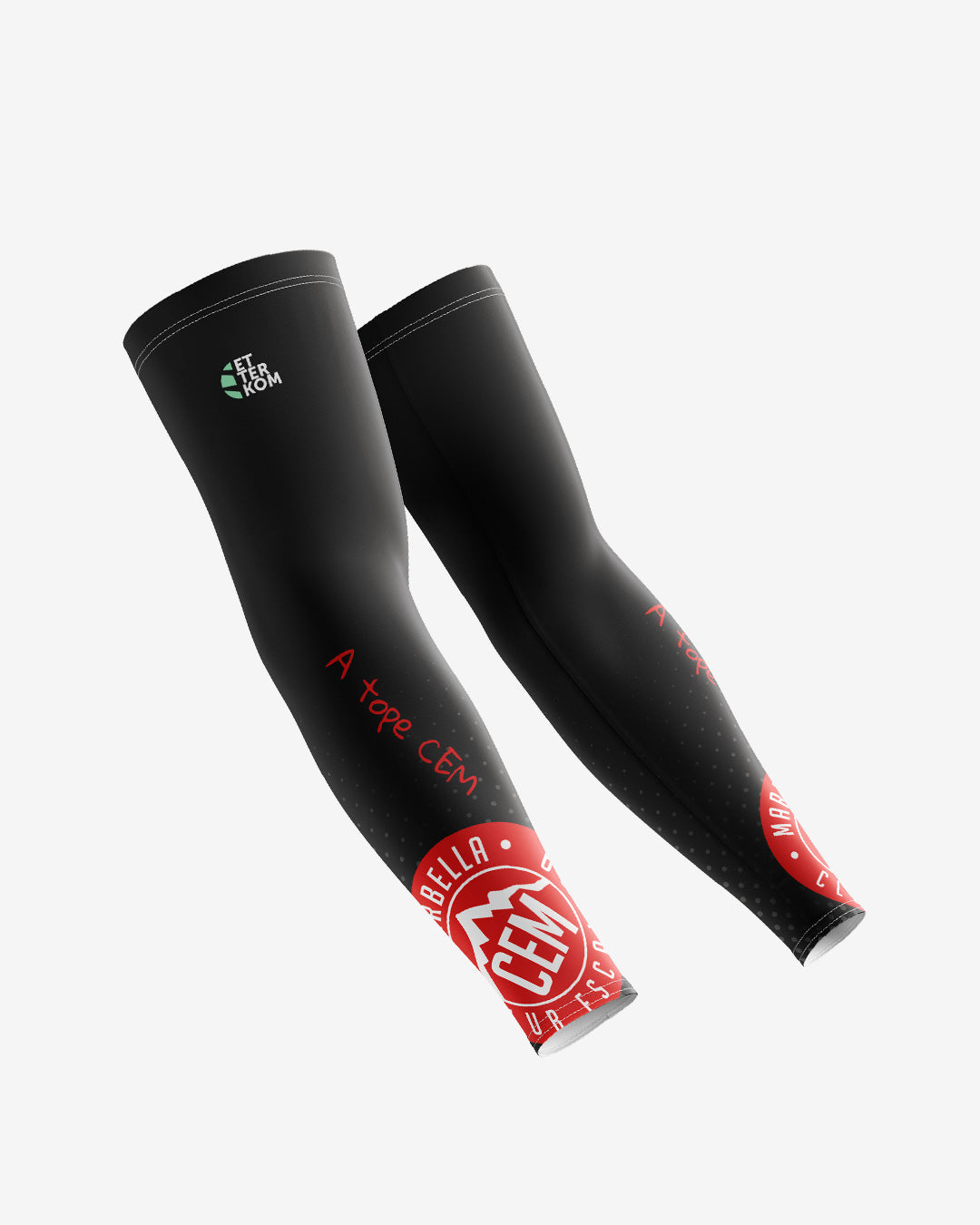 Manguitos lycra CEM - Logo Rojo
